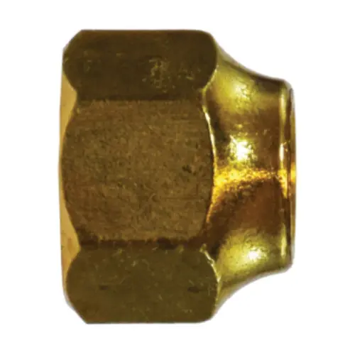 Midland Industries 10042 1/2 in. Brass S.A.E. 45° Flare Hex Short Forged Nut
