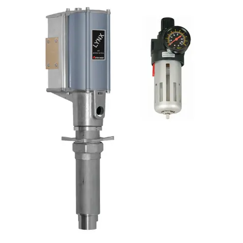 Balcrank Lynx 5:1 Oil Pump - Universal Stub Style w/ Bung Adapter & FREE Filter Regulator