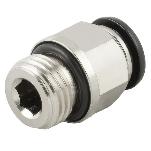 AIGNEP 50020N-5-M5, 5 mm Push-To-Connect x M5 Straight Male BSPP Push-In Fitting Tube - Pack of 10