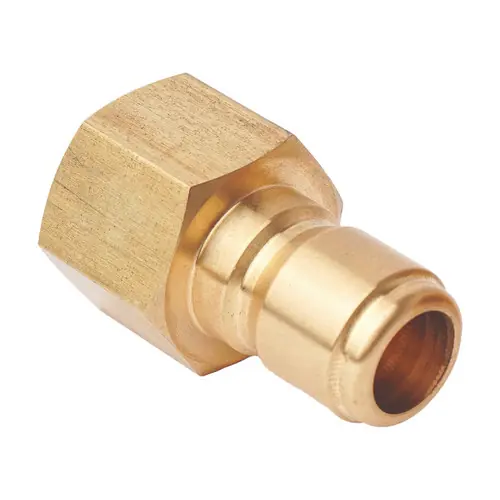 Holmbury HFB12-M-08NM 3/8 in. Brass Coupling 1/2 NPTF W/ Extended Body & Nitrile Rubber Seal - Male