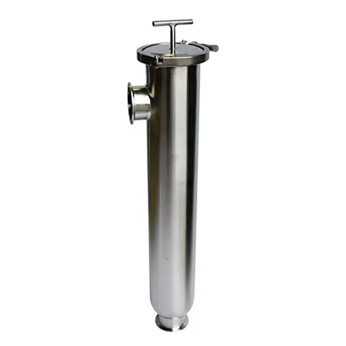Sani-Matic 3 in. 316L SS Short Angle Line Strainer W/ Side Inlet