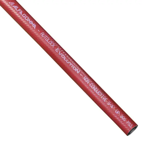 Kuriyama Alfagomma 1/2 in. x 550 ft. Autolock Braided Push-On Hose - Red - Hose Only
