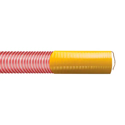 BadgerFlex Vapor HD 4 in. Heavy Duty Gasoline Vapor Recovery Hose Assemblies w/ Banding Sleeves & Grounding Wire Exposed - Hose Only