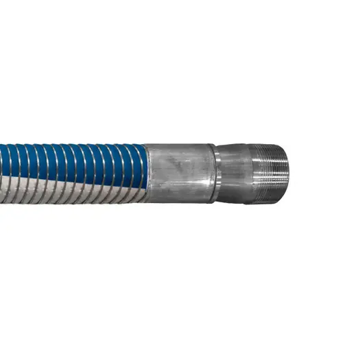 Willcox 3 in. Heavy Duty Polypropylene Composite Hose Type 4091SGP w/ Stainless Steel Male NPT Ends