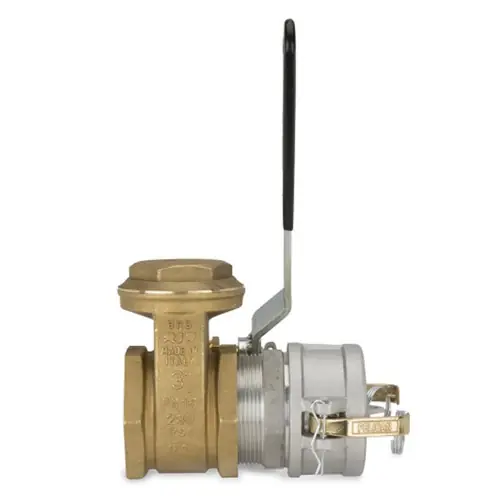 RIV Turchese 3 in. NPT Brass Lever Valve Combo - 145 PSI
