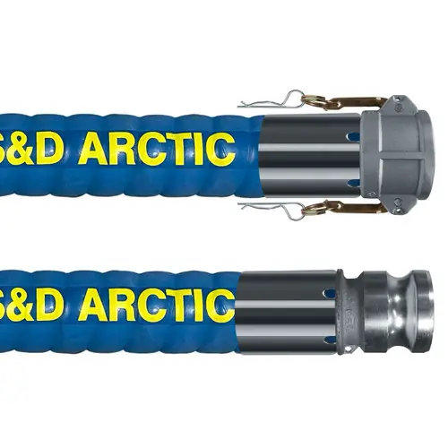 Kuriyama 2 in. Corrugated Arctic Petroleum Transfer Hose Assemblies w/ Aluminum Part C Female Coupler x Part E Male Adapter Ends