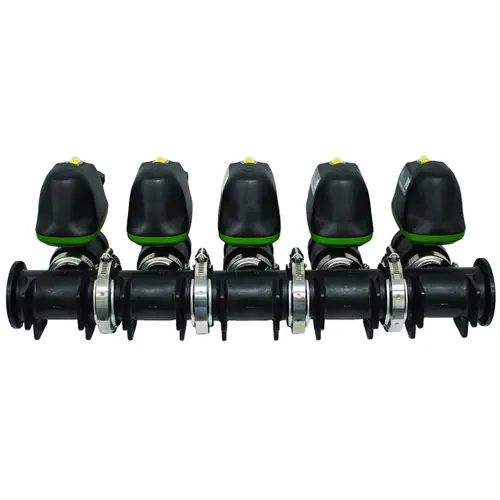 Dura Products DPEV-100-5M 1 in. x 2 in. Manifold Ball Valve Assembly 12 VDC, 5 valves, Flanged