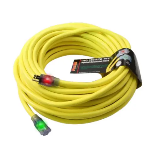 Century Wire and Cable 100 ft. 10/3 SJTW Pro Glo Extension Cord w/ CGM