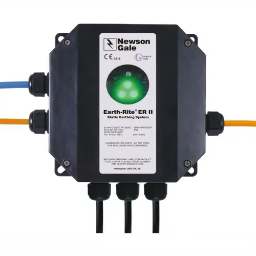 Newson Gale Earth-Rite® II FIBC Static Grounding Protection w/ Plastic Static Dissipative Enclosure - 1 x 10⁷ Ohms