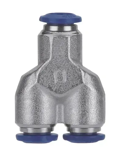 AIGNEP 88310-04, 1/4 in. Push-To-Connect Union Y Fitting - Pack of 10