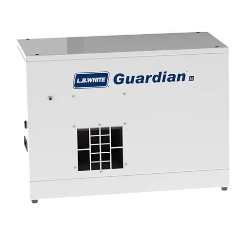 L.B. White Guardian 2.0 Forced Air Heater w/ Hot Surface Ignition, 100 K BTU, Variable Heat, LPG, Tri-Shield (AG Use Only)
