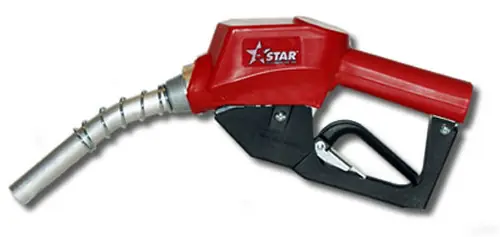 M. Carder 5-Star 3/4 in. Automatic Shut-off Unleaded Nozzle - Red