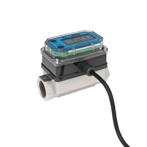 GPI G2S07N42GMX 3/4 in. NPT Industrial Stainless Steel Turbine Flow Meter w/ LCD Display, Pulse Out, 4-20mA