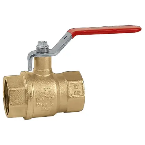 RIV Export 1 1/4 in. NPT Brass Ball Valve - Full Port 400 PSI