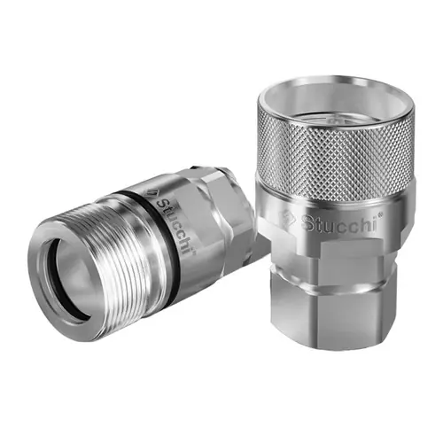 Stucchi VD 1/2 in. Carbon Steel Poppet Screw Nipple 1/2 in. EST BSP, 23.85 GPM