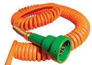 Scully 31494M2 Green Thermistor Plug & 50 ft. Coiled Cord w/ 4 J-Slot Pins & 10 Contact Pins for Scully Systems