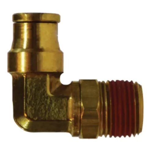 Midland Industries 691208S Brass D.O.T. Push-to-Connect 90° Swivel Elbow, 3/4 in. PTC x 1/2 in. MNPT