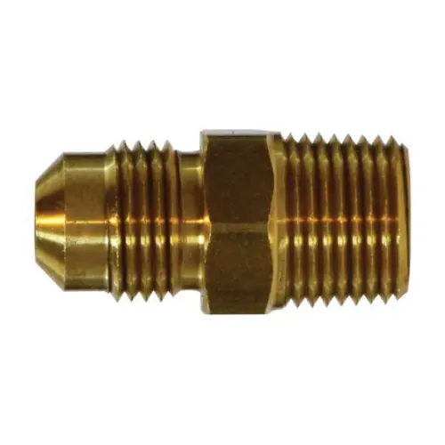 Midland Industries 10269 Brass S.A.E. 45° Adapter, 1/2 in. Male Flared x 1/2 in. MNPT