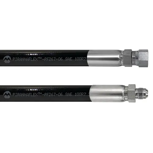 Kuriyama Piranhaflex PF267 1/2 in. Hydraulic Hose Assembly w/ Male JIC Seat x Female JIC Seat