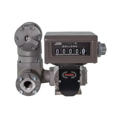Fill-Rite TS15AV06ATCBMXAS4N 1 1/2 in. NPT Oval Gear Meter w/ Mechanical Register, Strainer, Air Eliminator