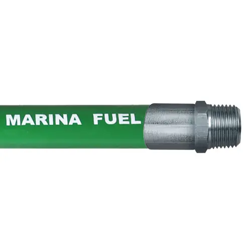 BadgerFlex 1 in. Marina Fuel Dispensing Hose Assemblies w/ Male NPT Ends