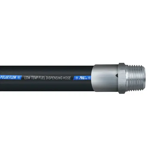 BadgerFlex Polar Flow 1 in. Low Temperature Fuel Dispensing Hose Assemblies w/ Male NPT Ends