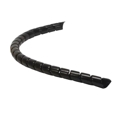 Atlantex Manufacturing SGW06-30 3/8 in. Black Spiral Guard Wrap - 100 ft.