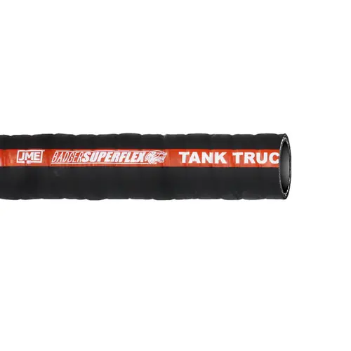 BadgerFlex 3 in. SuperFlex Fuel Transfer Hose - Hose Only, Black