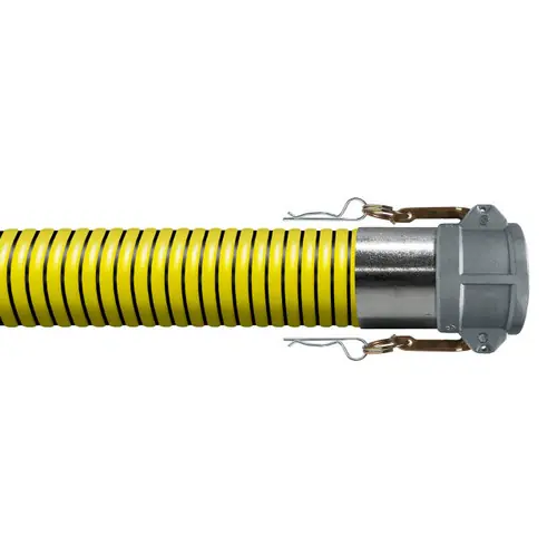 BadgerFlex Yellow 4 in. Liquid Suction Hose w/ Female Coupler Ends