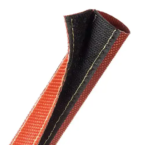 Techflex FIW1.00RD FireFlex Wrap 1 in. x 25 ft. Fire Resistant Cable Wrap, Red
