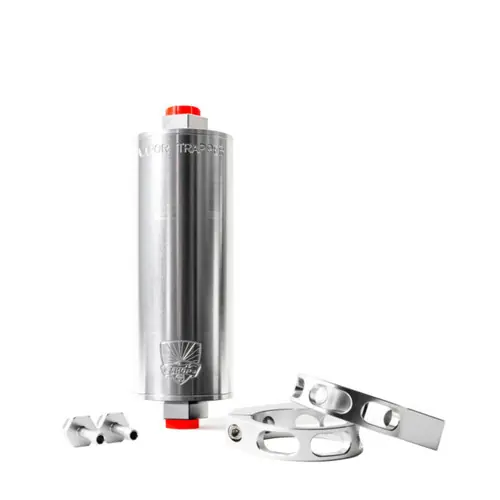 Shop 48 Vapor Trapper™ VT6SIL-1/4-P 1/4 in. x 6 in. Silver Universal Charcoal Canister Fuel Tank Vent Line Vapor Filter (Premium Package)