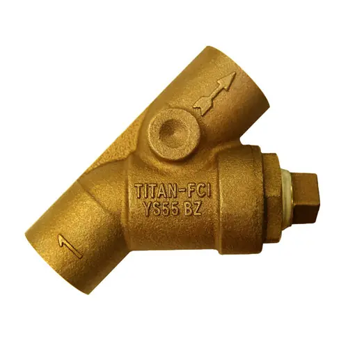 Titan Flow Control YS55BZ0025 1/4 in. Y-Strainer w/ 20 Mesh, Threaded, Bronze - Class 125