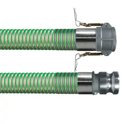 BadgerFlex Clear Drop 4 in. Drop Hose Assemblies w/ Part C Female Coupler x Part E Male Adapter Ends