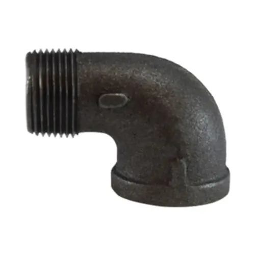 Midland Industries 65168 90° Reducing Elbow, Black Iron, 2 in. MPT x 2 in. FPT, 150 PSI