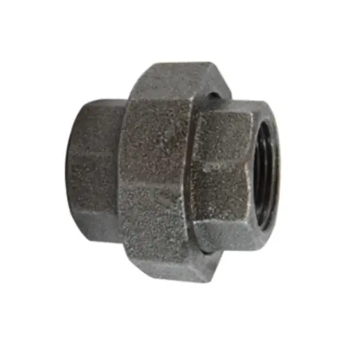 Midland Industries 65603 Union, Black Iron, 1/2 in. FPT x 1/2 in. FPT, 150 PSI