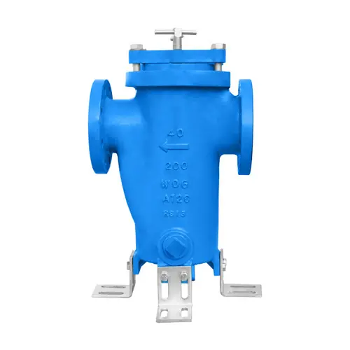 Titan Flow Control BS25FI0150 1 1/2 in. Simplex Basket Strainer, Flanged (Flat Face), Cast Iron - ASME Class 125