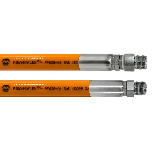 Kuriyama Piranhaflex PF628NC 3/8 in. Hydraulic Hose Assembly w/ Male NPT x Swivel Male NPT Ends