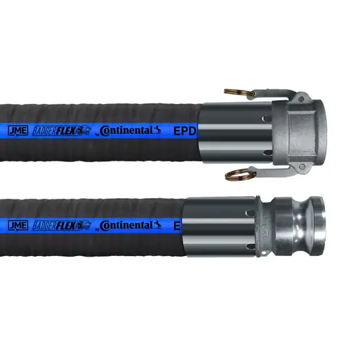 BadgerFlex 3 in. Water Suction & Discharge Hoses w/ Part C Female Coupler x Part E Male Adapter Ends - 150 PSI