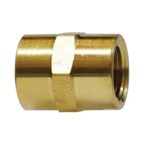 Midland Industries 28061 Brass Pipe Coupling, 1/2 in. FNPT