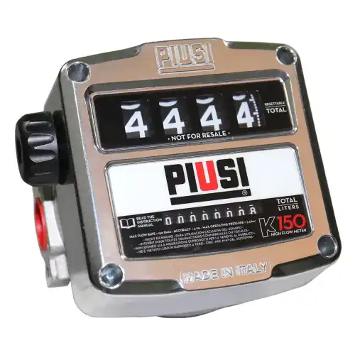 PIUSI K150 1 in. NPT Mechanical Flow Meter UL-Listed