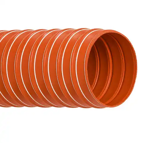 Hi-Tech Duravent Flex-Flyte L9 2 in. x 12 ft. Duct Hose, Red - Hose Only