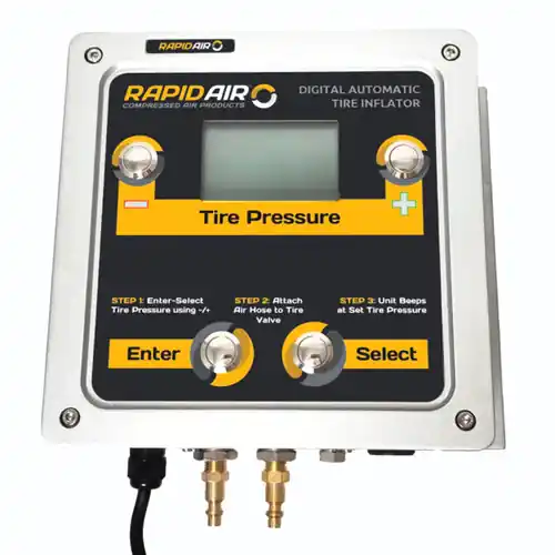 RapidAir K3060 Wall Mount Tire Inflator – Single Preset