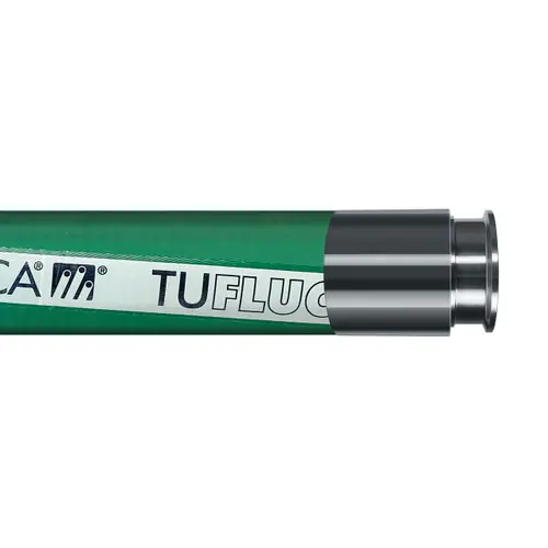 Tudertechnica Tufluor® Evolution 1 1/2 in. PTFE Chemical Suction & Delivery Hose Assemblies 150 PSI w/ 3A Tri-Clamp Ends