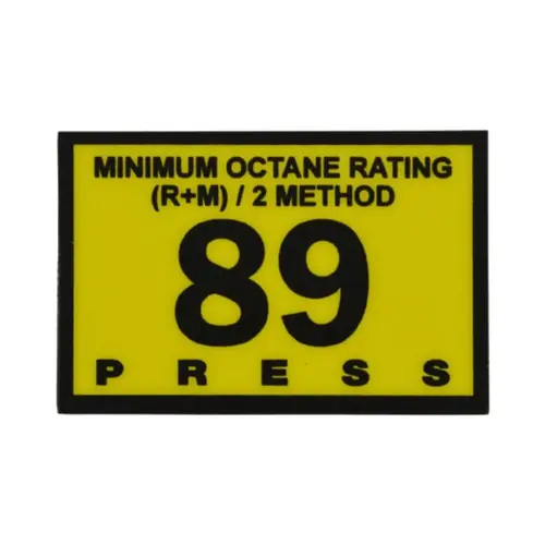 RDM R60030-16 89 Octane Press to Start Overlay - Gilbarco Advantage