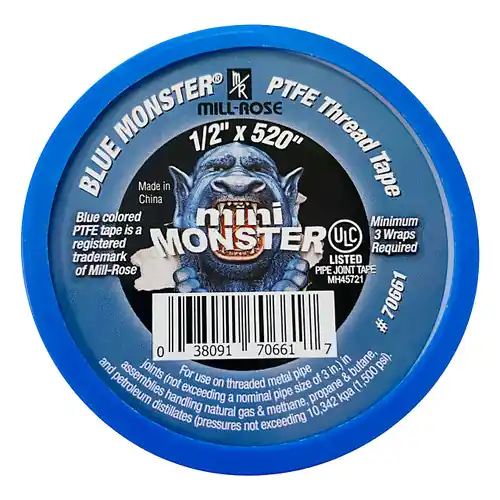 Mill-Rose Mini-Monster 1/2 in. PTFE Tape – 520 in. Roll