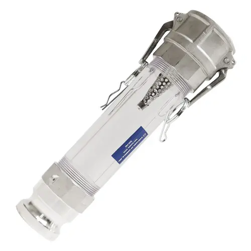 3 in. In-Line Camlock Sight Glass & Strainer Assembly