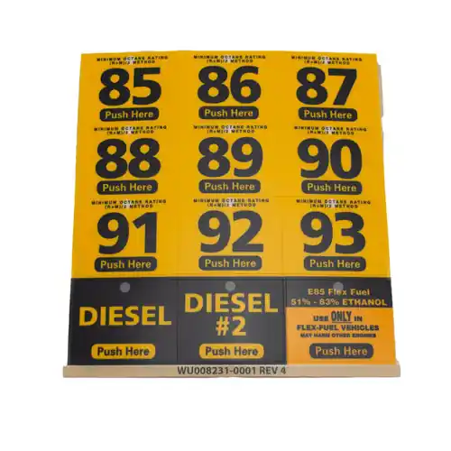 RDM WU008231-0001 85-93 Octane Actuator Decal Kit - Helix