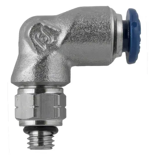 AIGNEP 88115-02-32, 1/8 in. Push-To-Connect Tube x 10-32 UNF Swivel Elbow - Pack of 10