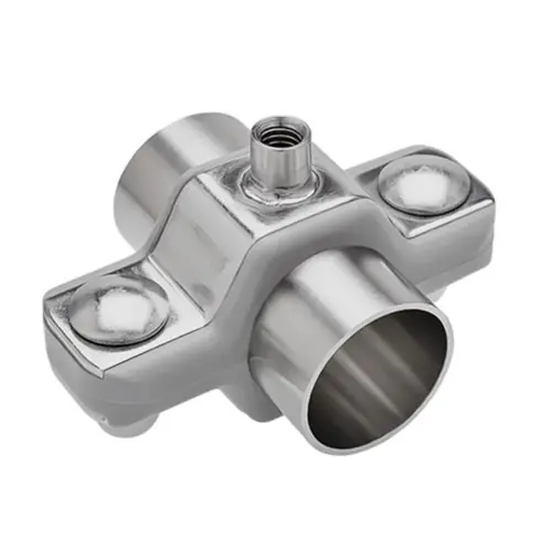Campbell Fittings PHTCM-150P-304SAN Process Hex Threaded Coupling Mount w/ Acorn Nut - 1 1/2 in. Pipe