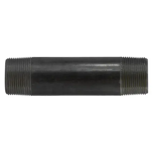 Midland Industries 57121 2 in. L Welded Pipe Nipple, Black Steel SCH 40, 1 1/4 in. MPT